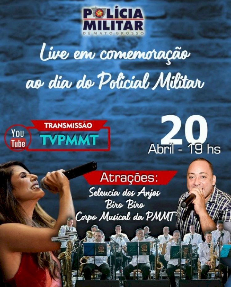 PM realiza live com promoção de 516 policiais militares e atrações musicais nesta terça-feira (20)