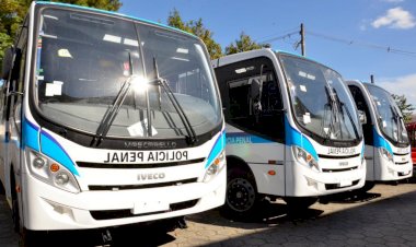 Governo destina mais três ônibus cela para reforço do Sistema Penitenciário