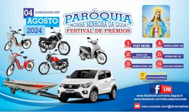 Festival de Prêmios da Paróquia Nossa Senhora da Guia acontece neste final de semana