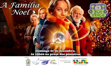 "Domingo, 1º de dezembro, é dia de "Cine Boa Praça" em Comodoro!