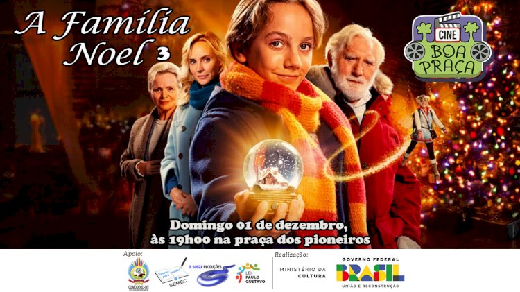 "Domingo, 1º de dezembro, é dia de "Cine Boa Praça" em Comodoro!