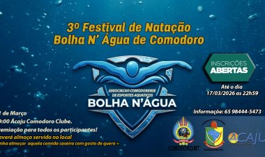 Festival de Natação Bolha N’Água promete movimentar Comodoro em março