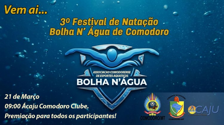 3º Festival de Natação Bolha N’ Água: Venha Nadar e se Divertir!